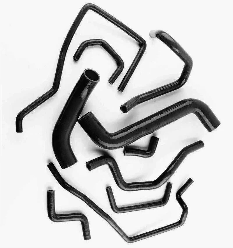 BLACK Silicone Radiator Hose For SUBARU IMPREZA WRX/STI GR 2008 2009 2010 2011 - image 3 of 4