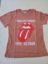 Women's The Rolling Stones Short Sleeve Graphic T-Shirt Red