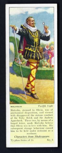 TYPHOO - CHARACTERS FROM SHAKESPEARE - #5 MALVOLIO - Picture 1 of 2