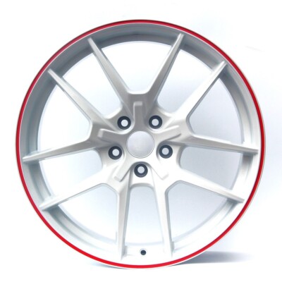 18'' TYPE R LE STYLE WHITE W/ RED LIP WHEELS RIMS FITS ACURA RSX TSX TL RL