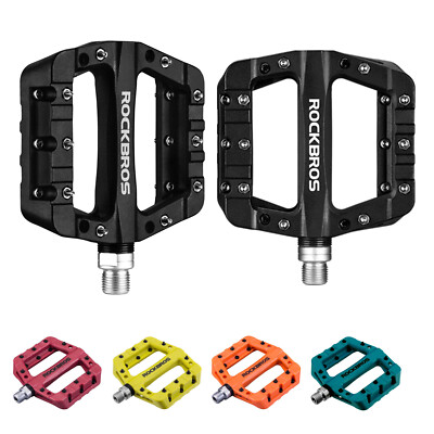 ROCKBROS Fahrrad Pedale Fahrradpedale Flatpedale 3 Bearing 9/16 MTB Nylon 1 Paar