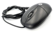 HP Black Optical Wheel USB 3 button Mouse P/N 600554-002 M/N MSU1055 5VDC 100mA