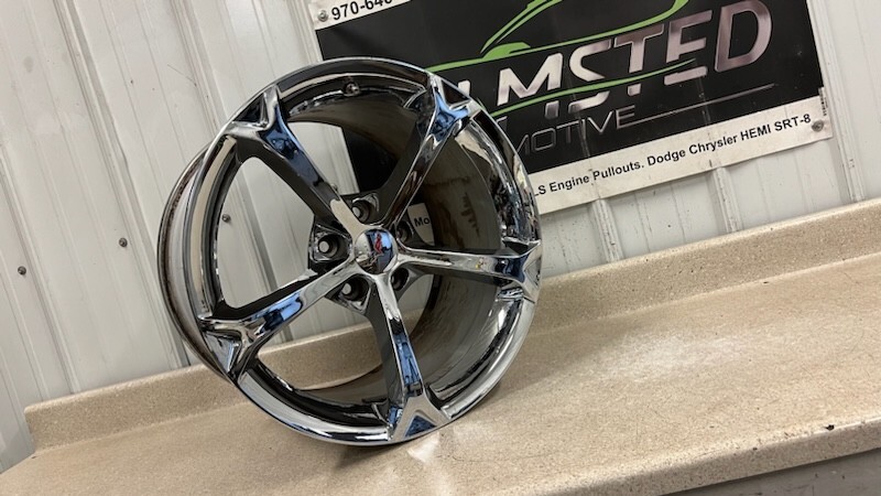 Corvette C6 Grand Sport Chrome OEM GM Factory Rear Wheel 19x12 