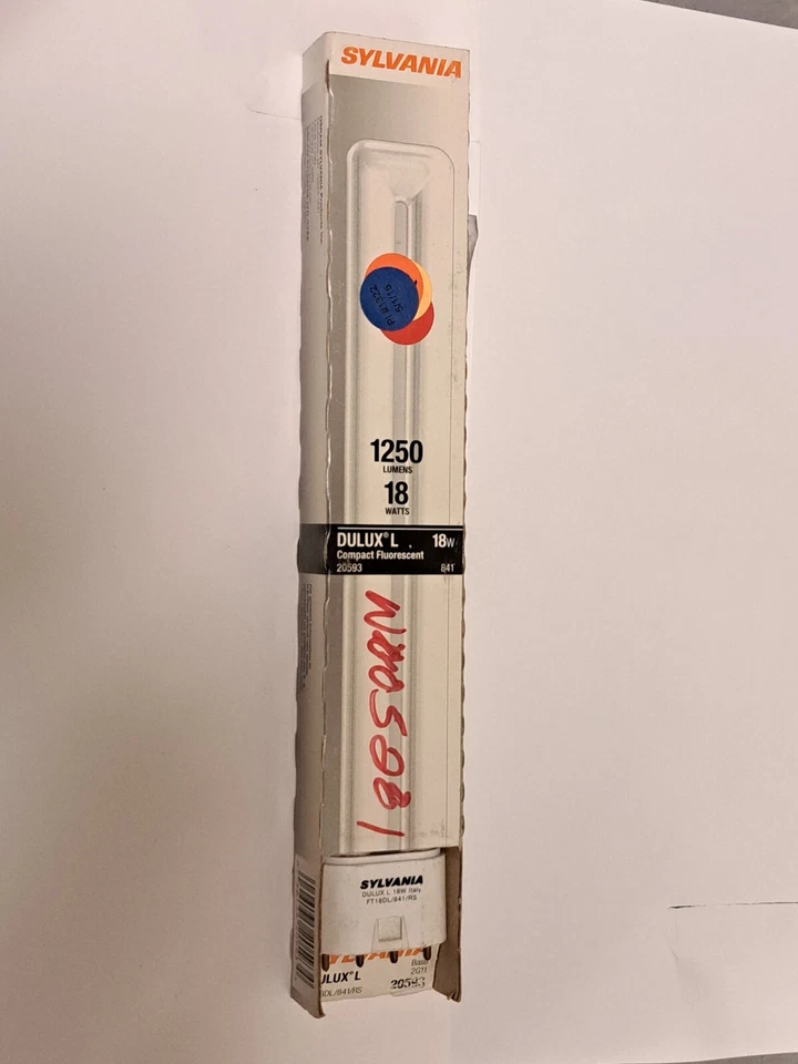 SYLVANIA 18 Watt T5 DULUX L Compact Fluorescent Light Bulb - 4100K - 4 Pin 2G11  - Image 3 of 4