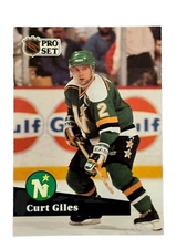 Brand New: Vintage 1991 PRO SET Curt Giles Minnesota North Stars Trading Card