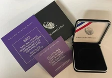 2022 W Colorized Purple Heart Silver Dollar Box And COA  - NO COIN