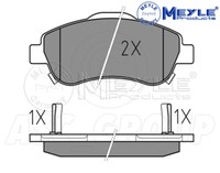 Meyle Bremsbelagsatz, Vorderachse Mit Anti-Quietsch-Platte 025 246 3819/W
