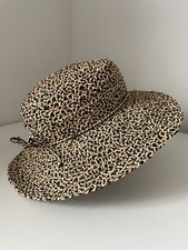 Scala Collection One Size Raffia Straw Black Beige Speckled Sun Hat