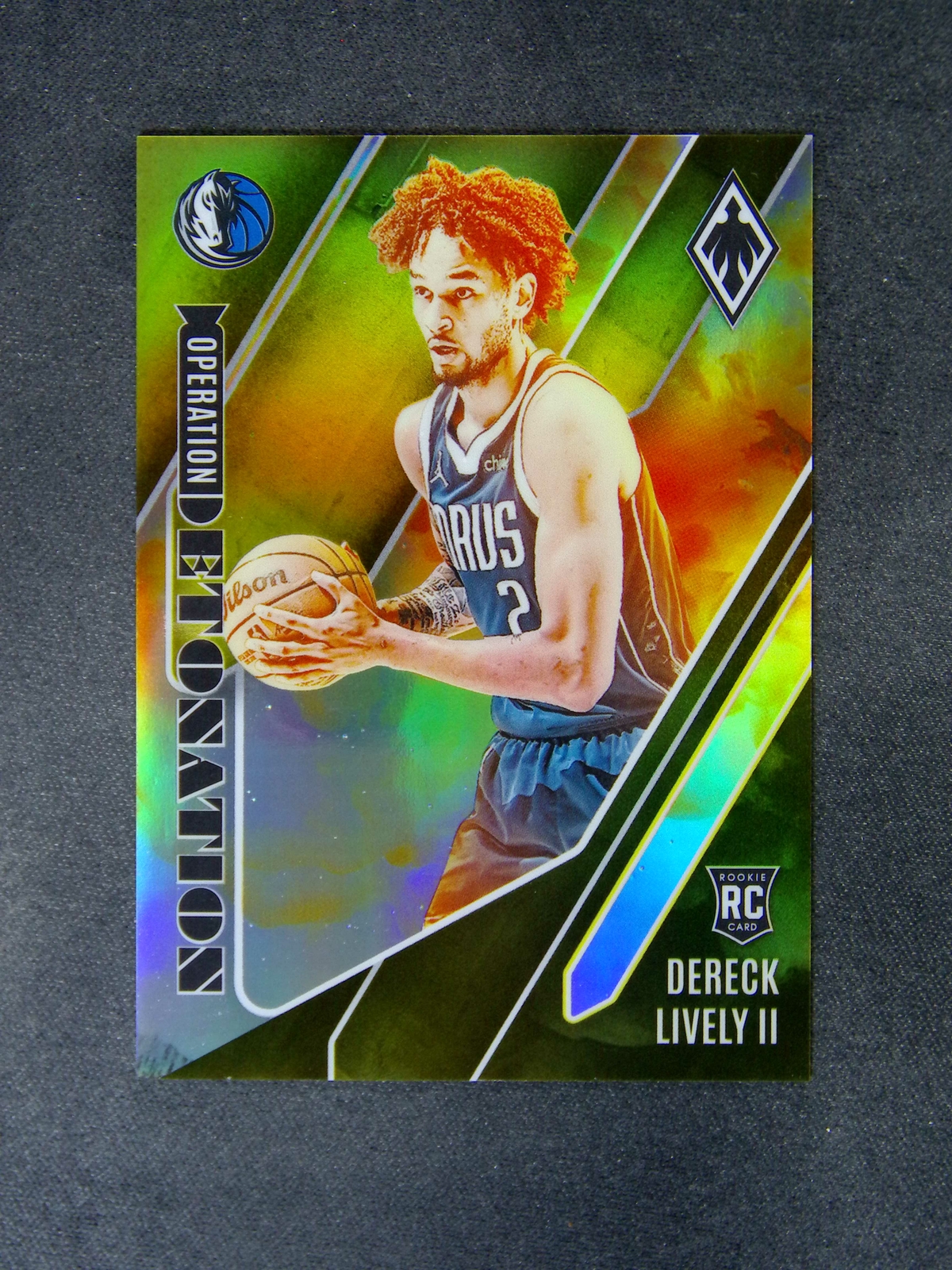 2023-24 Phoenix Dereck Lively II RC Rookie Operation Detonation Yellow /35