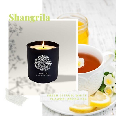 Vernal Shangrila Duftkerze (weiße Blume & grüner Tee)
