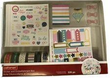 Sticker and Embellishment Box - 535 pc