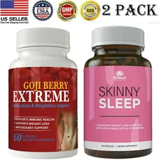 Goji Berry Antioxidant Immune Health & Skinny Sleep Weight Loss Supplements