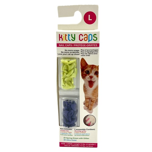 Kitty Caps Nail Caps for Cats Safe, Stylish & Humane Alternative to