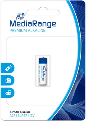 5 Mediarange Security LR27 / MN27 / 27A / L728 Alkaline Batterien Blister