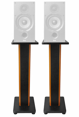 Pair 28'' 2-Tone Speaker Stands For ELAC Debut 2.0 B6.2 Bookshelf Speakers