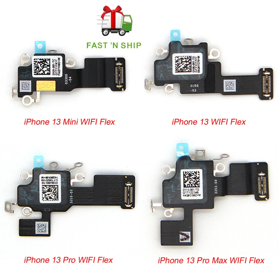 OEM WiFi Antenna Signal Flex Cable For iPhone 13 12 11 Pro XS Max XR X 8 7 Plus - Image 2 of 4