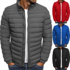 Packable Light Mens Down Puffer Jacket Bubble Winter Coat Quilted Padded