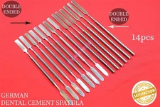 RESTORATIVE DENTAL CEMENT SPATULA DOUBLE ENDED + SINGLE ENDED GERMAN PREMIUM 