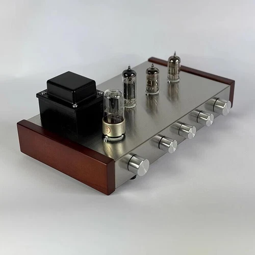 New 12AX7 electronic tube high and low tone hifi stereo preamplifier - Picture 4 of 6