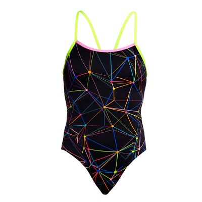 Funkita Star Sign Badeanzug Schwimmanzug einteiler blickdicht für Damen schwarz