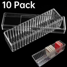 10PC Transparent PC Coin Storage Box 20 Slab Coin Holder for PCGS NGC PCCB PMGab