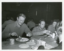 David Brian, Dick Wesson & Danny Arnold Vintage Photograph Eating On Break