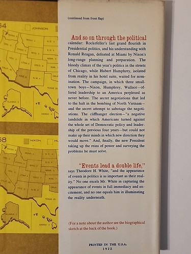 THE MAKING OF THE PRESIDENT 1968 by Theodore H. White Hardcover w/ Dust Jacket - Picture 5 of 8