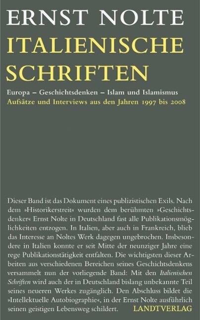 Thumbnail - Italienische Schriften Ernst Nolte