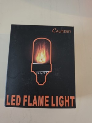 NIB Led Flame Effect Light Bulb Flame Lights Bulbs 2 Pack E26 Base Fire 