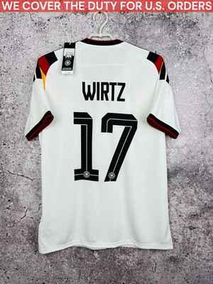 GERMANY TEAM 2026 HOME WORLD CUP ADIDAS SOCCER JERSEY WIRTZ #17