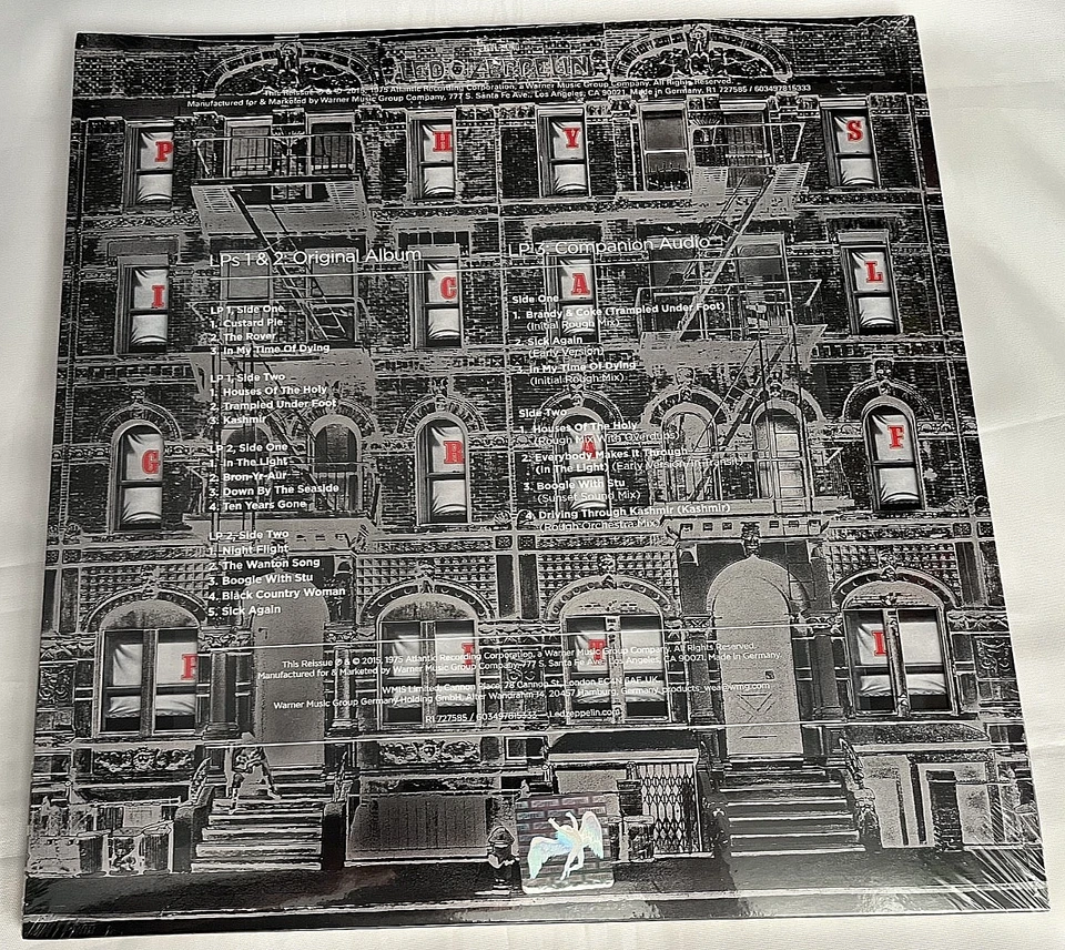 Led Zeppelin - Physical Graffiti -50th Anniv 3LP Poster Earl's Court Program NEW - Image 4 of 4