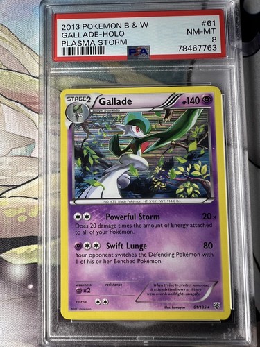 Gallade graded PSA 8 for sale on eBay