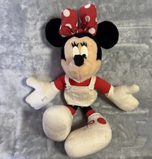 Vintage 80s 90s Disney's Minnie Mouse Plush Doll Park SIGNATURES OF CHARACTERS 