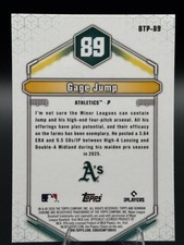 2026 Bowman Chrome Baseball - Gage Jump #BTP-89 Bowman Top 100 Athletics