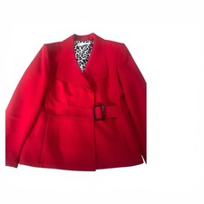 Tahari Arthur S. Levine Red Jacket, Blazer, Coat Size 10