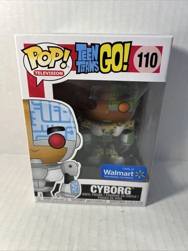 Funko Pop! Vinyl Teen Titans Go! #110 Cyborg Camo Walmart Exclusive W/Protector