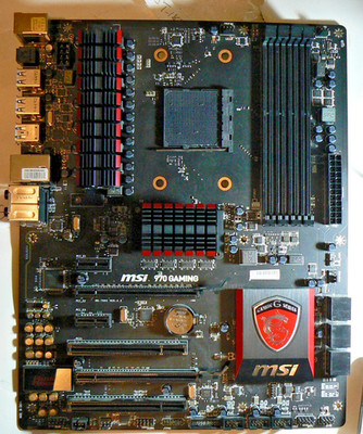 MSI 970 GAMING AM3+ Motherboard - Untested / For Parts - ATX DDR3