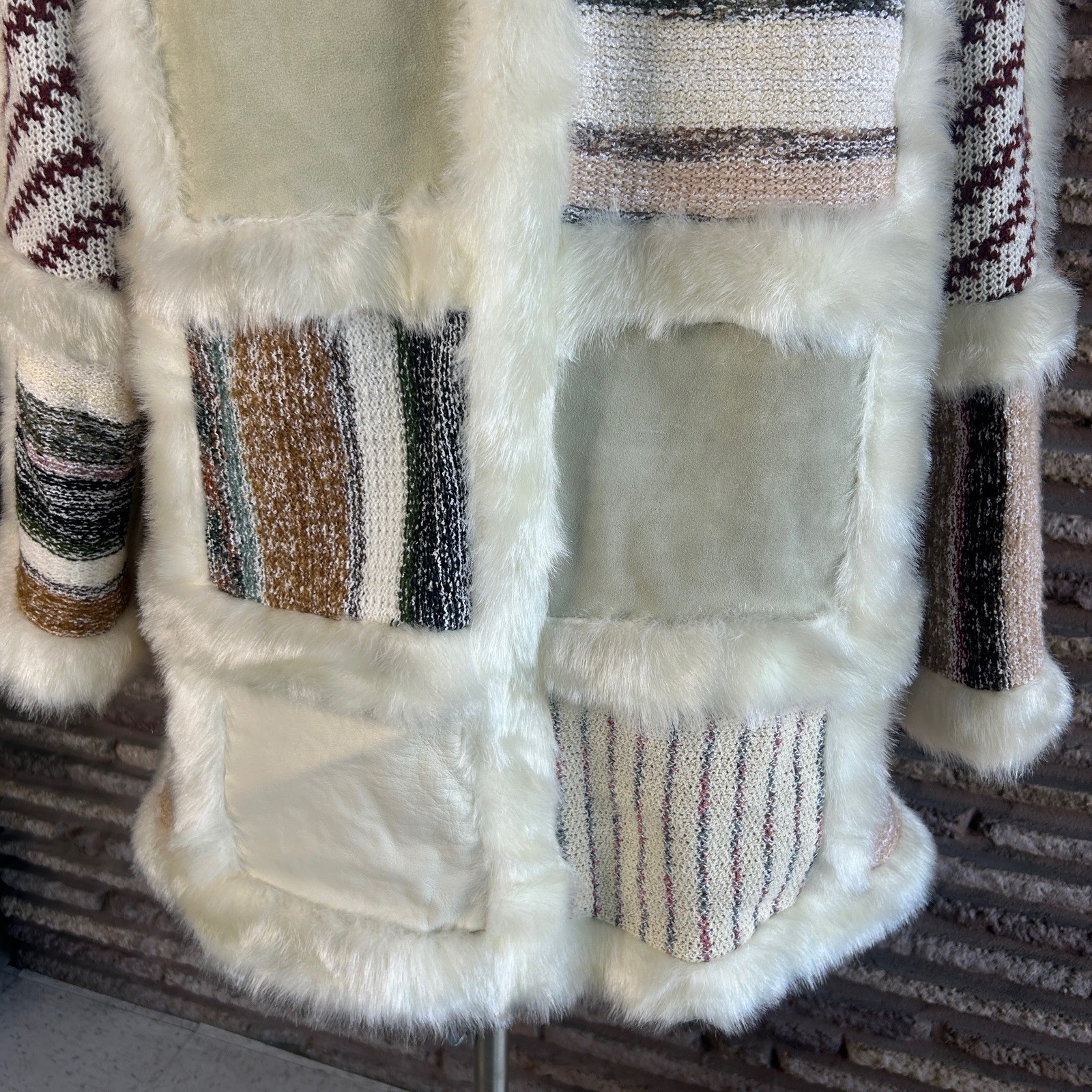 Tauros Creation Patchwork Jacket Leather Faux Fur… - image 5