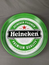 Original Vintage Heineken Pilsener Bier 14” Metal Advertising Beer Serving Tray