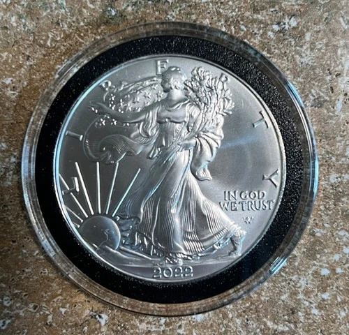 2022  Silver American Eagle  Brilliant Uncirculated in Capsule!