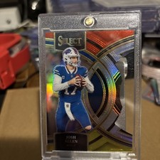 2023 Select Josh Allen Red/Yellow Premier Level Die Cut Prizm - Bills