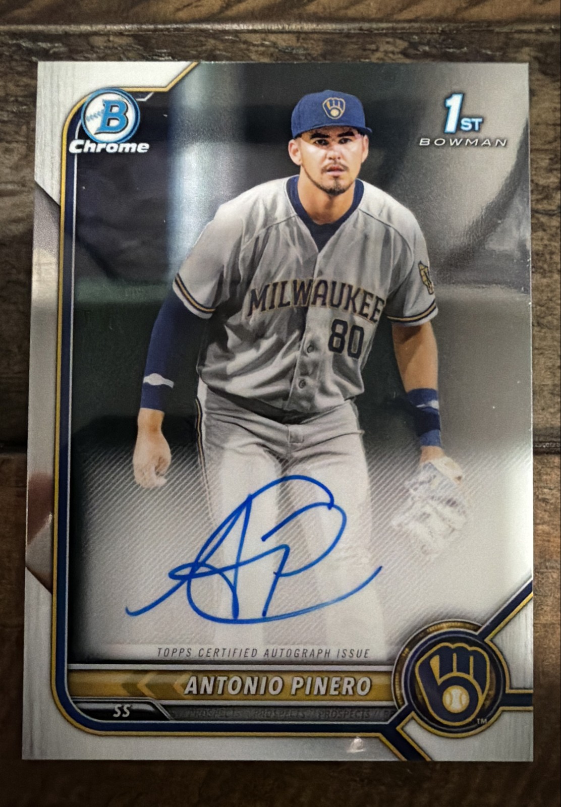 2022 Bowman Chrome - Prospect Autographs Antonio Pinero #CPA-AP (AU, RC)