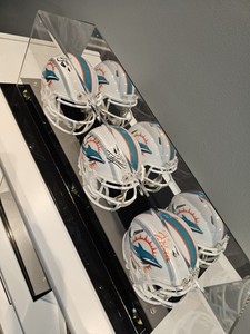 Three Miami Dolphins Signed Mini Helmets! Tyreek Hill Waddle and Tua! See Desc!