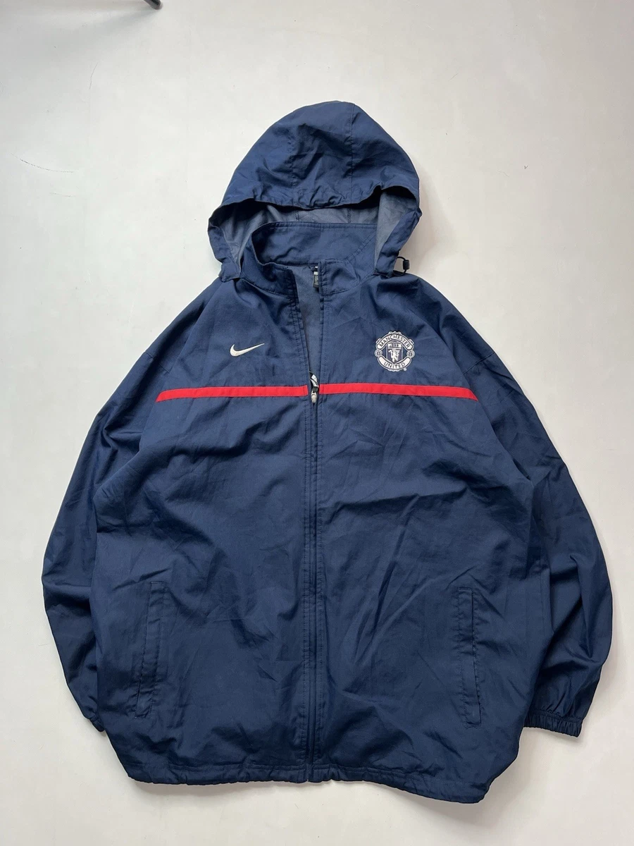 蓝色曼联国际俱乐部球迷夹克| eBay