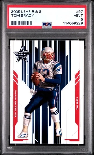 2005 LEAF R & S #57 TOM BRADY PSA 9