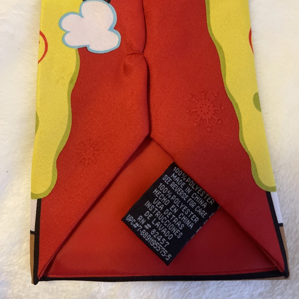 2005 Nickelodeon Viacom Bob Esponja Pantalones Cuadrados Navidad Sombrero Copo de Nieve Corbata Foto 4 de 4