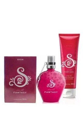 SECRET FANTASY AVON DE MEXICO COLONIA PARA DAMA set 2 piezas perfume y crema