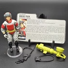 Gi Joe 1987 Sneak Peek 100% Complete w File Card🎤ORIGINAL MIC🎤Vintage ARAH