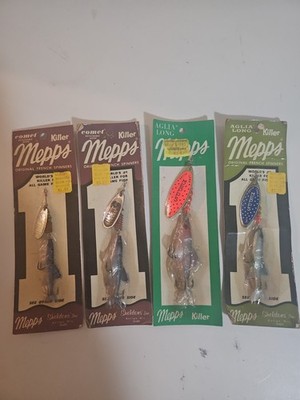 MEPPS killer lures, NOS, 4 ct, nip, made in France, free shipping