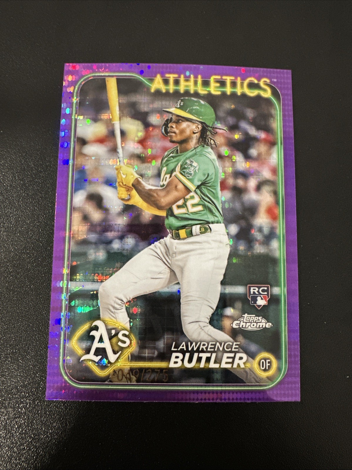 2024 Topps Chrome - Lawrence Butler #5 Purple Sonar Refractor /275 (RC)